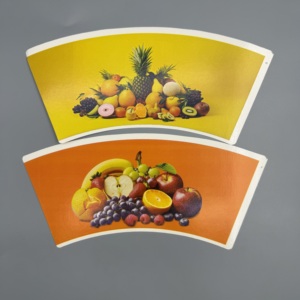 วัตถุดิบเครื่องดื่มแบบนำกลับบ้าน แก้วกระดาษพับได้ 150‑320GSM เยื่อกระดาษบริสุทธิ์เกรดอาหาร ตัดตามแบบสั่งทำ จัดส่งจากโรงงาน - Product Image 2