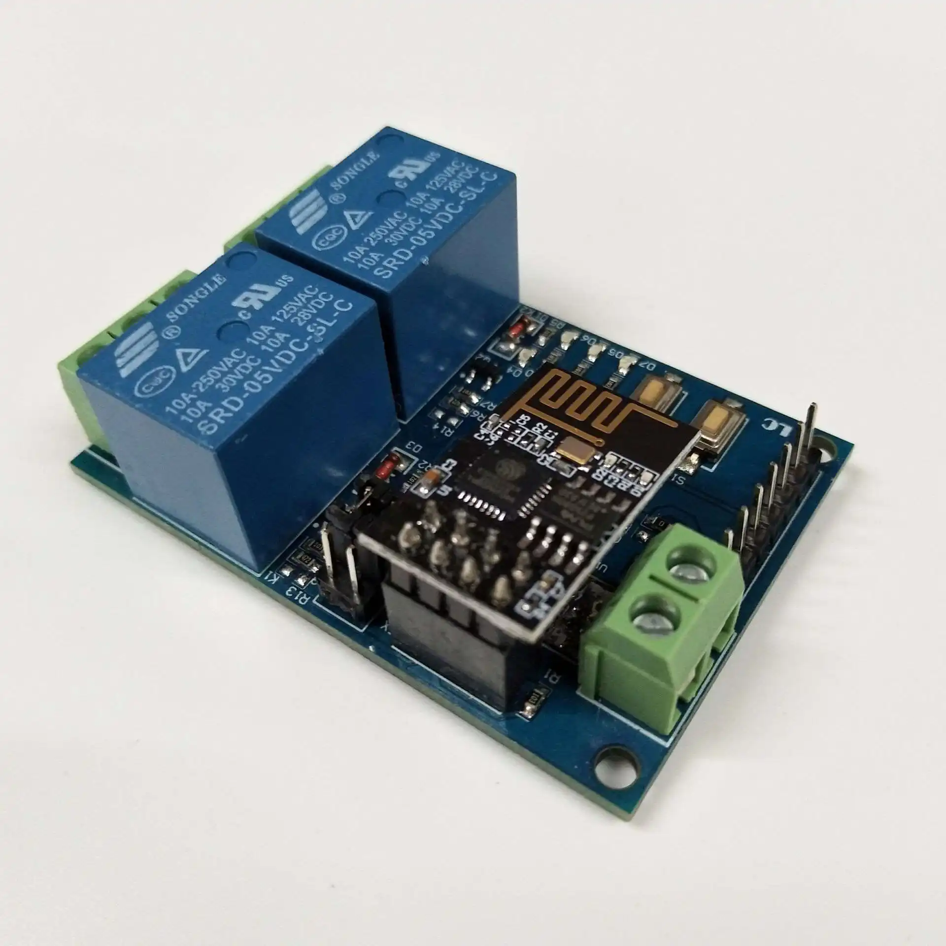 ESP8266 Modul Relai 2 Saluran, Relai Wifi untuk Aplikasi Ard