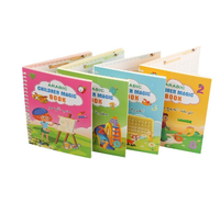 Cahier d'exercices réutilisable pour enfants avec alphabet arabe, entraînement au contrôle du stylo, entraînement à l'écriture magique, logo personnalisé, papier pour enfants