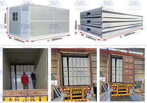 Maison conteneur maritime anti-sismique à installation rapide de 20 pieds, villa, mini-maisons, maison préfabriquée, maison pliante à double aile - Product Image 6