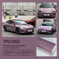 Film de protection PPF rose Morganite TPU brillant et coloré, compatible OEM, 7,5 mil, 90 % anti-UV, pour enveloppement complet de voiture, adapté à toutes les voitures