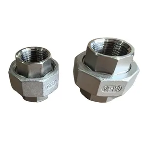 3/4-150 Pipe Fitting Union 304 316 Female Threaded Union Stainless Steel Casting Weld End Coupler Fittings