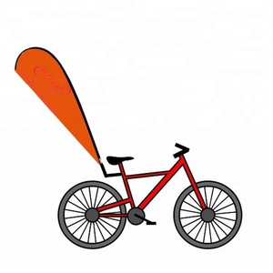 <span class=keywords><strong>Soporte</strong></span> de Bicicleta Ligero y Único de Wisezone de Weihai para Publicidad Móvil en la Calle, para Banderas Rectangulares, en Forma de Lágrima y de Pluma - Product Image 2