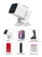 Nouveauté - Projecteur LCD portable certifié CE/FCC 150 ANSI Lumens, prise en charge de la résolution 1080P, Android 11 |   Visuels époustouflants pour le home cinéma