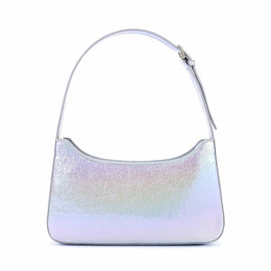 2026 Blue Denim PU <b>Leather</b> Womens <b>Hobo</b> <b>Bags</b> Small Trendy Stylish Custom Logo Material Womens Shoulder <b>Bags</b> - Product Image 3