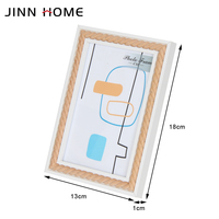 Jinn Home E1 Cadres photo en bois MDF Décoration classique en bois Tapis de cadre photo Tenture murale Affichage de table Conception personnalisée