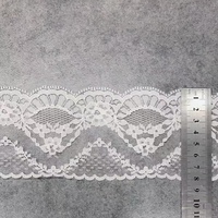 Dentelle en polyester et nylon non extensible, garniture en dentelle pour vêtement ecclésiastique