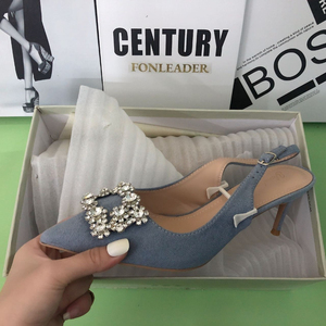 Soft Leather Slingback <b>Pumps</b> Wedding Shoes Unique Luxury Heels for Ladies Shoes - Product Image 6