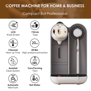 Máquina de Café Espresso de Cápsulas con Doble Caldera de 20 Bares, Totalmente Automática para el Hogar, Venta al Por Mayor de Fábrica - Product Image 2