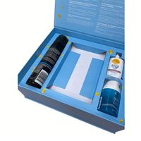 Coffret cadeau cosmétique en carton magnétique de luxe haut de gamme avec logo personnalisé Matériaux recyclés pour soins de la peau Crème pour le visage Coffrets cadeaux en relief