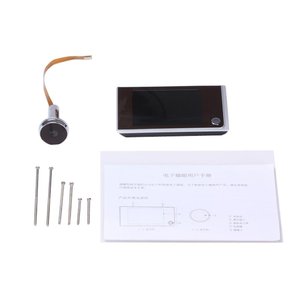 Caméra de sonnette électronique œil de chat avec grand angle de vue, design visible pour œil de porte, alimentée par piles AAA, modèle 520A, miroir de porte - Product Image 4