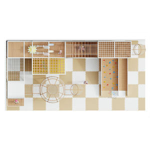 Équipement de terrain de jeu intérieur commercial de haute qualité à vendre, un petit château vilain avec pont en filet pour la <span class=keywords><strong>maternelle</strong></span> et la garderie - Product Image 6