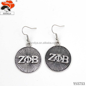 ZETA PHI BETA Klassische griechische Sorority Logo Letter Set Einzelne Vintage Faux <span class=keywords><strong>Pearl</strong></span> Halskette Armband Ohrring-für Hochzeit oder Party - Product Image 4