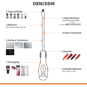 Tay Phần Cứng Công Cụ Tùy Chỉnh Vít Điều Khiển Túi Xách Tay Carbon Thép Mini Phẳng Rãnh Phillips Từ Tuốc Nơ Vít Bộ - Product Image 4