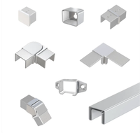 Accessoire de garde-corps en acier inoxydable 316 de qualité marine pour balcon et escalier, adapté aux tubes ronds de 42 mm et 50,8 mm de diamètre