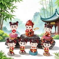 批发定制树脂盲盒中国风卡通人物人物模型孙悟空神秘盒收藏礼品适合桌面摆件和家居装饰