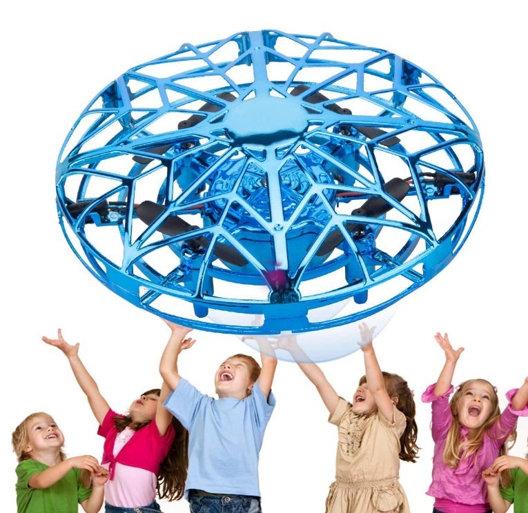 Mini Drone Pour Enfant Avec Lumières LED - Télécommandé 360° Rotation, 2 Batteries, Jouet Cadeau Garçons Filles