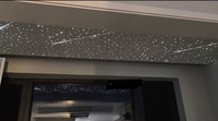 Plâtre de plafond étoilé blanc esthétique moderne 120x120cm Gypse pour la décoration du salon dans les espaces résidentiels et commerciaux