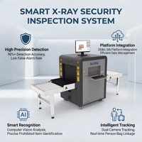 Escáner de Equipaje por Rayos X con Tecnología de IA ZKT6040 |   Inspección de Seguridad de Alta Definición 40AWG para Hoteles y Aeropuertos |   Certificado ISO/CE