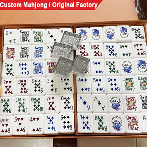 Suministro <span class=keywords><strong>de</strong></span> Fábrica, <span class=keywords><strong>Juego</strong></span> <span class=keywords><strong>de</strong></span> Mahjong Personalizado <span class=keywords><strong>de</strong></span> Acrílico <span class=keywords><strong>de</strong></span> 38 mm, 120 Fichas, Cubos, <span class=keywords><strong>Cartas</strong></span>, Póker, Viaje, <span class=keywords><strong>Rummy</strong></span>, Lami - Product Image 1