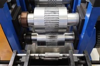Machine de formage à rouleaux pour profilés de portes de garage à enroulement, machine de fabrication de lames de portes enroulables