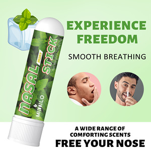 Inhalador Nasal de Aceite Esencial Herbal de Menta para Aromaterapia, Personalizado, con Mentol, para Alivio de la Sinusitis, Venta al Por Mayor - Product Image 3