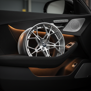 Rines Forjados Plateados de Alto Brillo Estilo JDM VIP de 19 y 20 Pulgadas, Diseño de 2 Piezas con Remaches para <span class=keywords><strong>Nissan</strong></span> <span class=keywords><strong>GTR</strong></span> Supra - Product Image 6