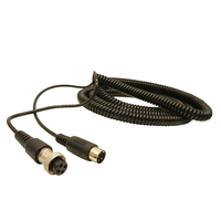 Câble spiralé à 4 cœurs pour microphone, flexible et à haute résilience.