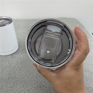 Vaso de bola baja de 10oz, blanco, sublimación, bricolaje, blanco, para hielo, bebidas calientes, acero inoxidable - Product Image 6