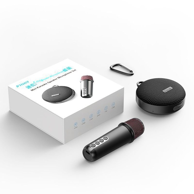 Wireless Bluetooth Karaoke Speaker for Home Theatre and Mobile Phone Outdoor Use with DSP Reverberation and Riding Stand