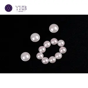 Pink Curved Flat Bottom Pearl Diy Handmade Material Accessory Hotfix Easy Inlay Non Fade Pearl Rhinestones