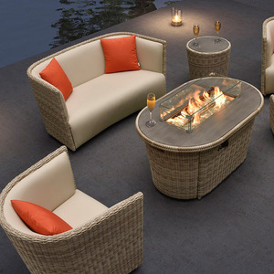 Sigarten Ready to Ship Ukca Ce Certificate Outdoor <b>Patio</b> Garden Furniture Rattan <b>Set</b> with Fire Pit Oxford Outdoor <b>Patio</b> - Product Image 4