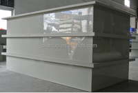 Réservoir de galvanoplastie matériel de PVC d'OEM pp pour plaquer le lavage de marinage acide