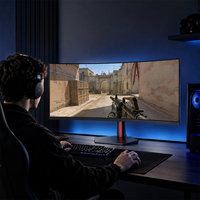Moniteur de bureau OEM ODM directement de l'usine, moniteur incurvé 34 pouces 165Hz 1ms UWQHD 4K pour ordinateur de bureau professionnel