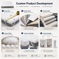 Surmatelas matelassé personnalisé LILIANNA, surmatelas rembourré doux avec sangles élastiques pour la vente en gros