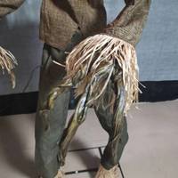 Grande citrouille électrique d'Halloween, accessoire de décoration pour maison hantée intérieure, décoration animatronique lumineuse effrayante pour Halloween