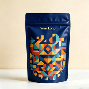 Bolsa con cierre personalizada impresa, tipo stand-up, apta para alimentos, resellable, laminada, BOPP AL PE, impresión por huecograbado - Product Image 2