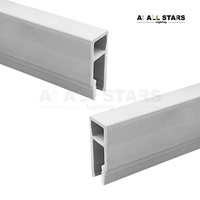 Accessoires de fixation murale pour membrane de plafond tendu, profilés en aluminium PVC blanc, profilés en aluminium PVC irréguliers en forme de H