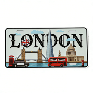 Placa de Matrícula de Aluminio Metálico Clásica con Logotipo Personalizado en Relieve <span class=keywords><strong>para</strong></span> Bar o Regalo - Product Image 4