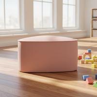 Ensemble de bancs souples triangulaires modernes (3 pièces) – Équipement de jeu intérieur pour écoles, sièges pour enfants, maternelle et préscolaire