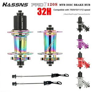 Hassns pro7 trung tâm Xe Đạp MTB <span class=keywords><strong>Cube</strong></span> 32 furos 12V Ratchet xe đạp leo núi freehub 32H <span class=keywords><strong>Cube</strong></span> 120 âm thanh 6 pawls Hub freehub cho MTB HG - Product Image 2