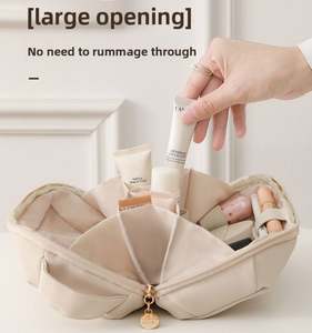 New Design Portable Travel PU Handy Bag Zipper Cosmetics <b>Lipsticks</b> Pouch Bag Waterproof Makeup Organizer Pouch Bag - Product Image 3