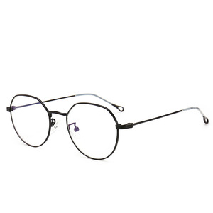 Precio de fábrica de alta calidad "Voguish" Retro Unisex Metal óptico lente azul <span class=keywords><strong>gafas</strong></span> - Product Image 3