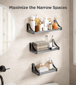 <span class=keywords><strong>Étagère</strong></span>s flottantes murales en bois, stock d'usine - Product Image 5