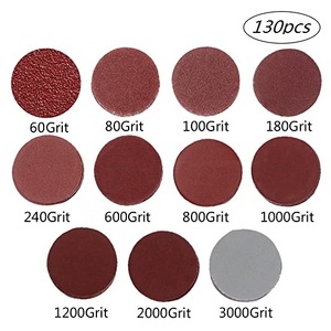 130 disques de ponçage 50mm avec 1 pièce tampon de support de tige 1/4 "et 1 pièce tampon en mousse souple <span class=keywords><strong>pour</strong></span> meuleuse de forage - Product Image 4