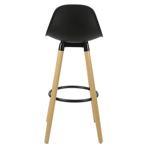 Silla de Bar de Madera de Haya con Patas de Metal <span class=keywords><strong>y</strong></span> Asiento Acolchado de PP para Cocina, Comedor <span class=keywords><strong>y</strong></span> Sala de Estar <span class=keywords><strong>DON</strong></span> - Product Image 5