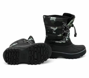 YLK405 Stivali Invernali per Bambini Impermeabili in Nylon Termico a Metà Polpaccio con Motivo Mimetico per Ragazzi - Product Image 6