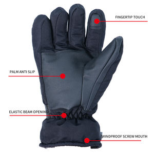 Cálido <span class=keywords><strong>moda</strong></span> <span class=keywords><strong>mujer</strong></span> USB guantes calentados impermeable PU cuero grafeno esquí mitones calentados para el invierno - Product Image 5