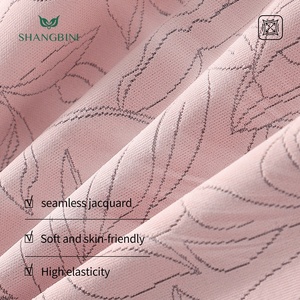 SHANGBINI Soutien-gorge sans couture à <span class=keywords><strong>fermeture</strong></span> avant en jacquard botanique, sans armatures, lissant le dos, pour grandes tailles, L-4XL - Product Image 4