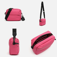 Chaîne d'approvisionnement mondiale personnalisée # PA0757 petit sac à main en nylon pratique sac à bandoulière sac à bandoulière rembourré avec bandoulière
